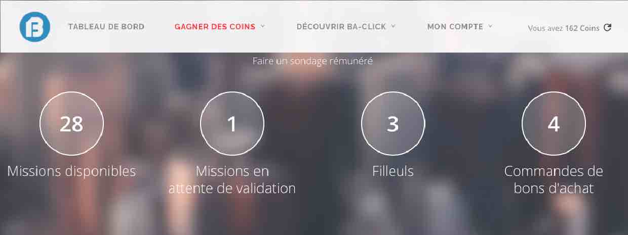 Gagner de l'argent avec Ba Click.